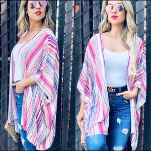New striped kimonos